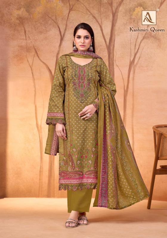 Alok suits kashmiri queen Dress material wholesalers in Kolkata